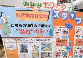 リオン不動産株式会社　アリオ西新井店の店舗看板の写真