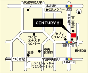 センチュリー２１タクミ不動産の店舗地図の写真