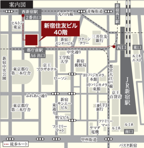 ミサワホーム不動産株式会社　本店の案内図の写真